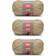 Red Heart Soft Yarn Wheat 234m 3 Pack