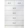 Furnished with Style Modern Matt White Chest of Drawer 70x100cm
