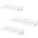 Songmics Witte Wandplanken Set van 3 L38 cm