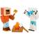 Mattel Minecraft-spel, actionfigurer och tillbehör i Creator-serien, Steve och fiendefigurer i Camp Enderwood, samlarpresent till barn, HLP58