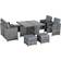 OutSunny 861-028GY - Grey Patio Dining Set, 1 Table incl. 4 Chairs