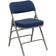 Flash Furniture 2 Pack Curved Triple Braced & Double Hinged Navy Fabric Metal Folding Chair Silla de Cocina