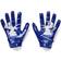 Under Armour F8 Gloves - Royal/Metallic Silver