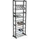 Northix Confortime Black Shoe Rack 50x140cm