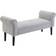 Homcom Deluxe Light Grey Settee Bench 132x45.5cm