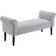 Homcom End Side Chaise Lounge Grey Banco 132x45.5cm