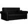 VINÖ 3-sits Sammet/Svart Sofa 3-seter