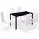 vidaXL 120x60x74cm Bordsgrupp 60x120cm 7st