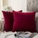 MIULEE Velvet Cushion Cover Red, Pink, Purple, Blue, Green, Grey, Brown, Gold, White, Black, Yellow, Orange (55x55cm)