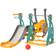 Homcom 3 in 1 Kids Swing & Slide Set