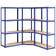 vidaXL 4-Layer 3 Shelving System