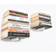 LOTO LIVING Set Di 2 Ripiani In Metallo Nero 21 cm Mensole da Parete