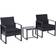 OutSunny 863-013 Bistro Set, 1 Table incl. 2 Chairs