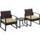 OutSunny 863-013 Bistro Set, 1 Table incl. 2 Chairs