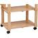 The Urban Port Kitchen Cart with 2-Open Shelves Trolley Table 20.5x34"