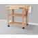 The Urban Port Kitchen Cart with 2-Open Shelves Trolley Table 20.5x34"