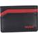 HUGO BOSS Embossed Logo Leather Card Case - Black