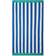 Lexington Striped Cotton Terry Badlakan Blå, Vit (180x100cm)