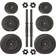 Sunny Health & Fitness Vinyl Dumbbell Set 2x18kg