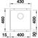 Blanco Subline 400-U Kitchen Sink 430 x 460 mm