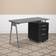 Flash Furniture Singleton Grey/Black Writing Desk 23.5x47.2"