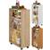 VCM Sevier Tusal Brown Trolley Table