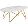 Wohnling Clanton White/Gold Couchtisch 60x120cm