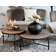 Chic Antique Snidad skiva Soffbord