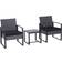 OutSunny 3 Pieces Rattan Bistro Set, 1 Table incl. 2 Chairs