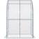 OutSunny Walk-In Lean to Greenhouse 4.5x4ft Stainless Steel PVC Plastic