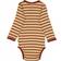 Wheat Long-Sleeved Body with Buttons - Sienna Stripe