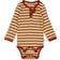 Wheat Long-Sleeved Body with Buttons - Sienna Stripe