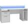 Forte Tezaur Gaming Desk With Blue LED, 1600x720x911mm