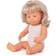 Miniland Baby Doll Caucasian Blonde Girl with Do