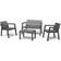 Keter Emily Outdoor Lounge Set, 1 Table incl. 2 Chairs & 1 Sofas