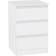 SECONIQUE Malvern White Bedside Table 40x40cm