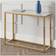 Julian Bowen Scala Gold/White Console Table 35x100cm