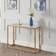 Julian Bowen Scala Gold/White Console Table 35x100cm