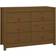 vidaXL Armoire Latérale Marron Miel 100x40x72 cm Bois de Pin Massif Buffet