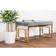 Furniturebox Cambridge Modern Gold Settee Bench