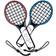 Bigben Lot De 2 Raquettes De Tennis