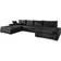 Scandinavian Choice MIRJAN24 Wohnlandschaft Schwarz Hochglanz Sofa