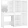 vidaXL Makeupbord LED-lys 2 Toiletbord