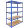 MonsterShop 5 Scaffali In Acciaio Senza Bulloni T-Rax Blu 120 cm x 60 cm x 180 cm Scaffale