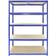 MonsterShop 5 Scaffali In Acciaio Senza Bulloni T-Rax Blu 120 cm x 60 cm x 180 cm Scaffale