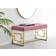 Furniturebox Cambridge Modern Gold Settee Bench