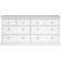 Furniture To Go Paris White Chest of Drawer 183.4x86.9cm