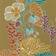 Harlequin Retro Tapete Salon von Gold/ Russett/ Atlantic or