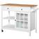 Homcom Kitchen Island Trolley Table 18.9x45.9"