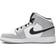 NIKE Air Jordan 1 Mid GS - Light Smoke Grey/Black/White